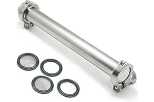 QiiMii 304 Stainless Steel Vacuum Chamber Tube, 12" Length (90g Weight)