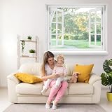 YANGTE Fly Screens for Windows White Magnetic Screen 110x130 cm Insect Mesh view 3