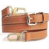 jiesinlov Vachetta Leather Bag Strap Replacement Adjustable,Purse Shoulder Straps Crossbody for Handbag (Dark Beeswax-Width:0.70in)