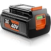 TenHutt 【Upgrade】 3.0Ah Replacement for Black&Decker 40V Lithium Battery for Black and Decker 40V Power+ Tools LBX2040 LBXR36 LBXR2036 LST540 LCS1240 LBX1540 LST136W Black+Decker Lithium Battery