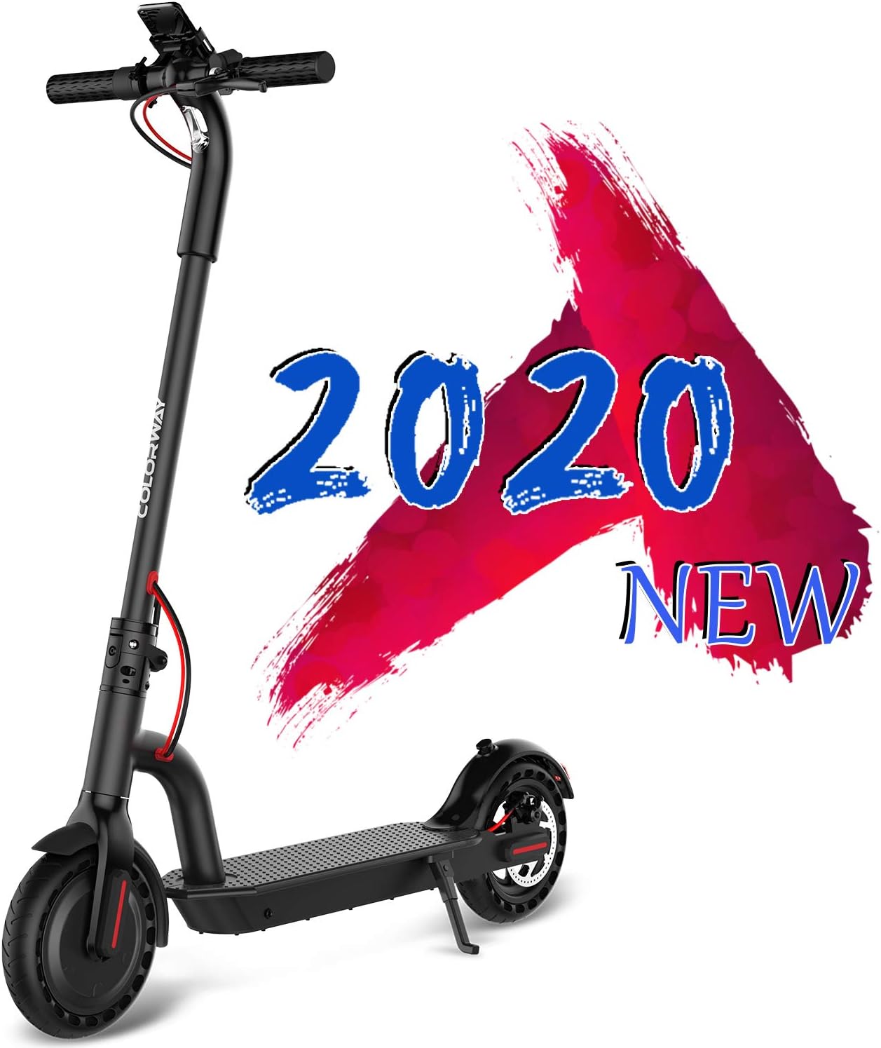 MARKBOARD Electric Scooter Adult, 8.5 Inch Folding Scooter Maximum speed 20km / h, 250W Motor, Anti-Skid Tire and LCD Screen, Waterproof, For Adults and Teenagers