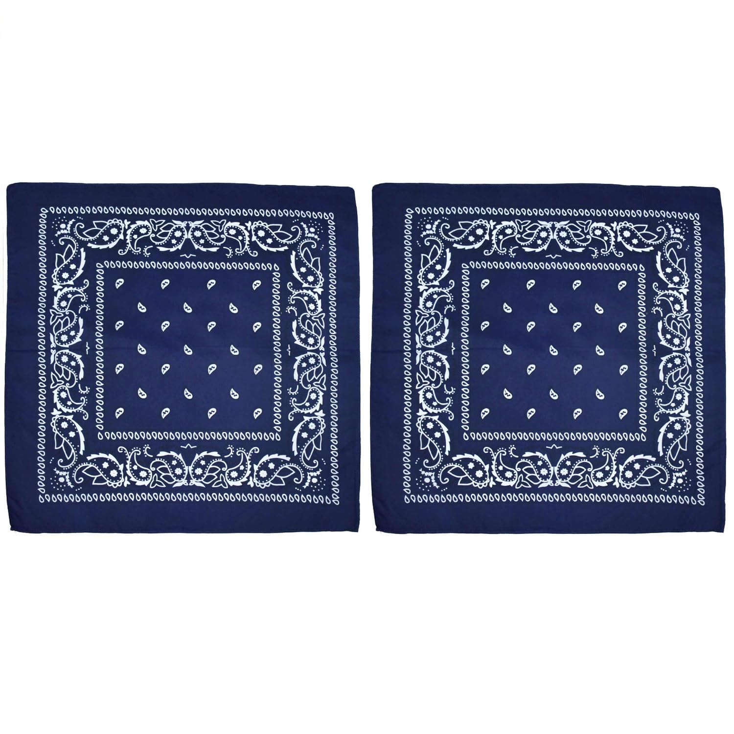 Bohue 2Pcs Pet Bandana Cat Bib Polyester Dog Saliva Scarf Pet Supplies Handkerchiefs Scarfs for Small Medium Large Dog Cat (Navy Blue)