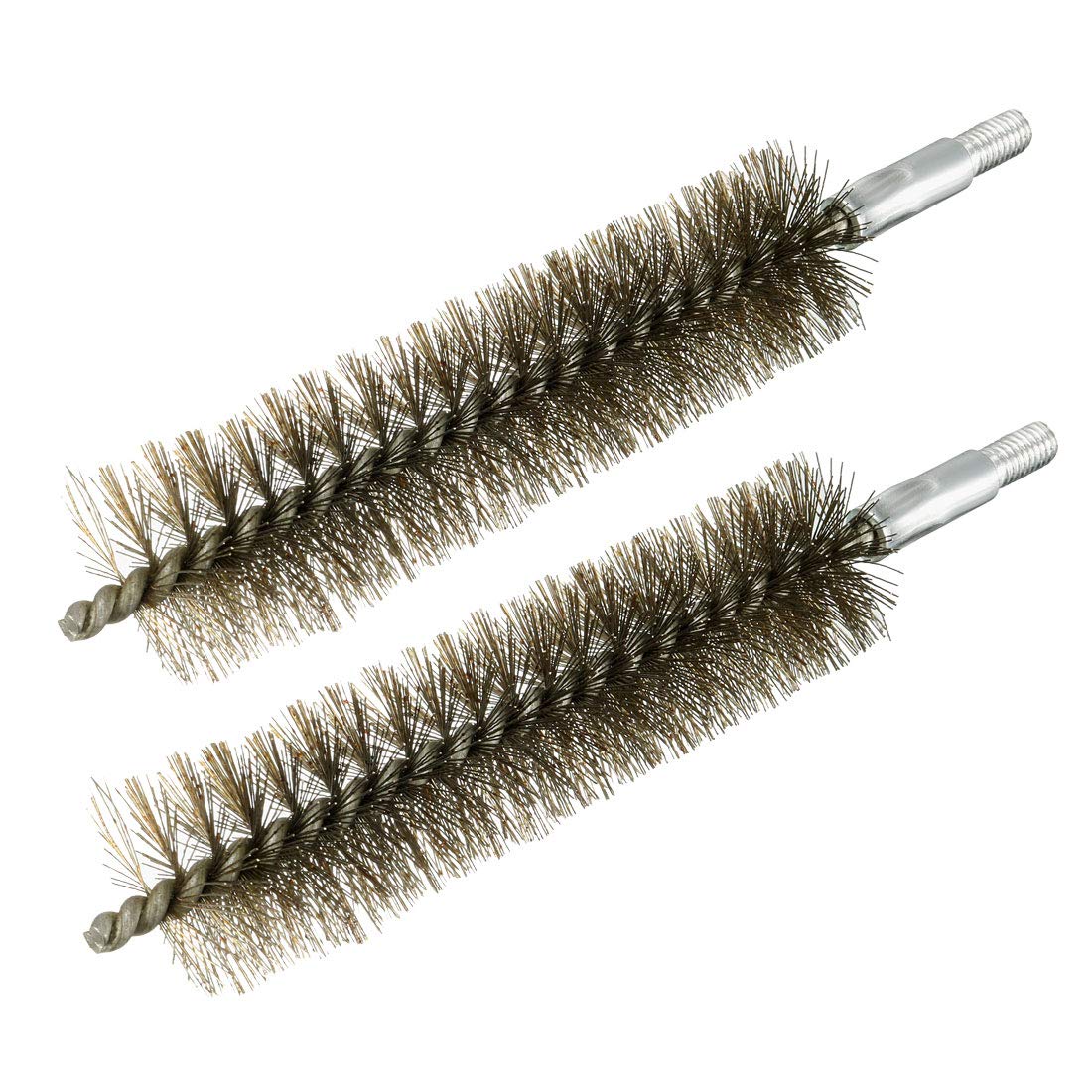 sourcing map M6 Stainless Steel Wire Pipe Tube Sweep Cleaning Chimney Brush 25mm Diameter 2pcs