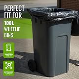 EcoBag 50 Pack Strong Heavy Duty Refuse Sacks 100L 33 Micron Recyclable view 2