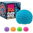 Schylling NeeDoh Fuzz Ball - Sensory Toy with a Velvet Texture and Soft Cloud Squish - Wavy Pattern You Can See and Feel - Ages 3 and Up - Color May Vary; One Per Pack (Wonder Waves)