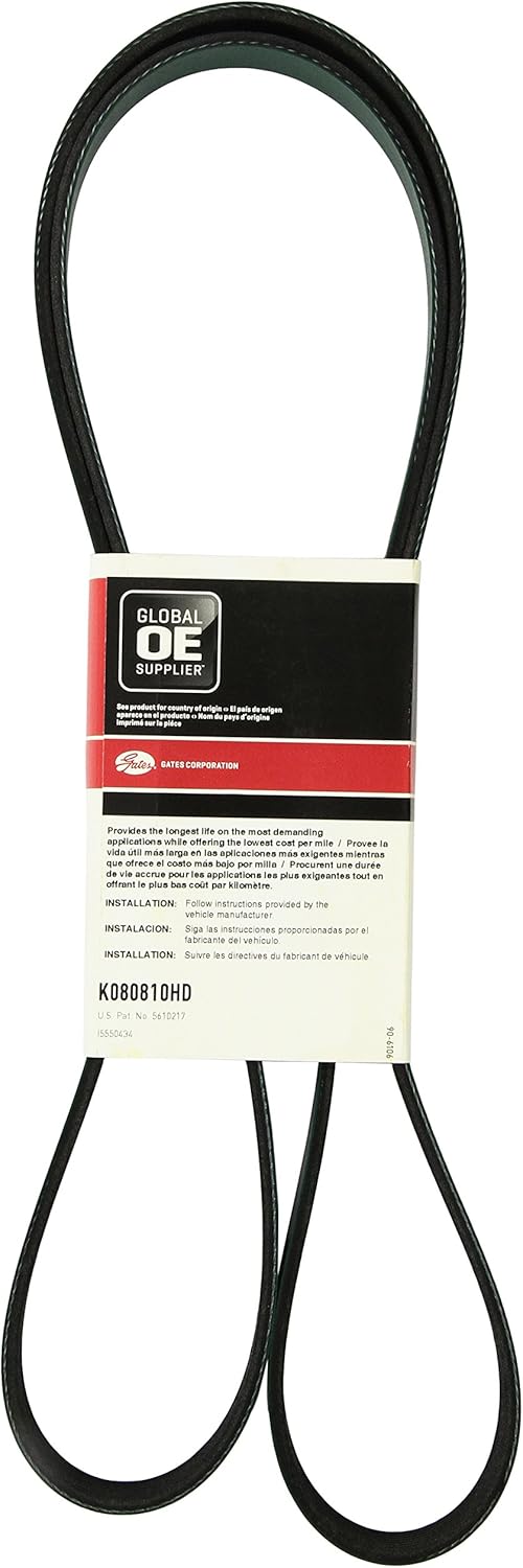 Gates K080810HD Micro-V Belt: Automotive