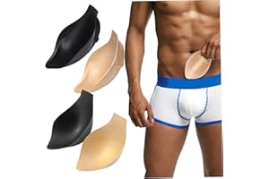 Wedhapy Bulge Enhancer Men 4Pcs Bulge Enhancer Men, Sponge Enhancing Underwear, Perfect for Swimming Boxers, Briefs, Thongs, 