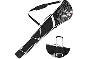 MYTAG Expandable Golf Club Carry Bag with Luggage Straps, Golf Travel Bag Holds A Full Set of Clubs, Golf Sunday Bag Practice Bag