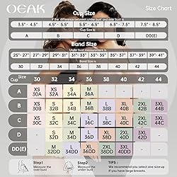 OEAK Womens Deep V Bras Wireless Comfortable Bra