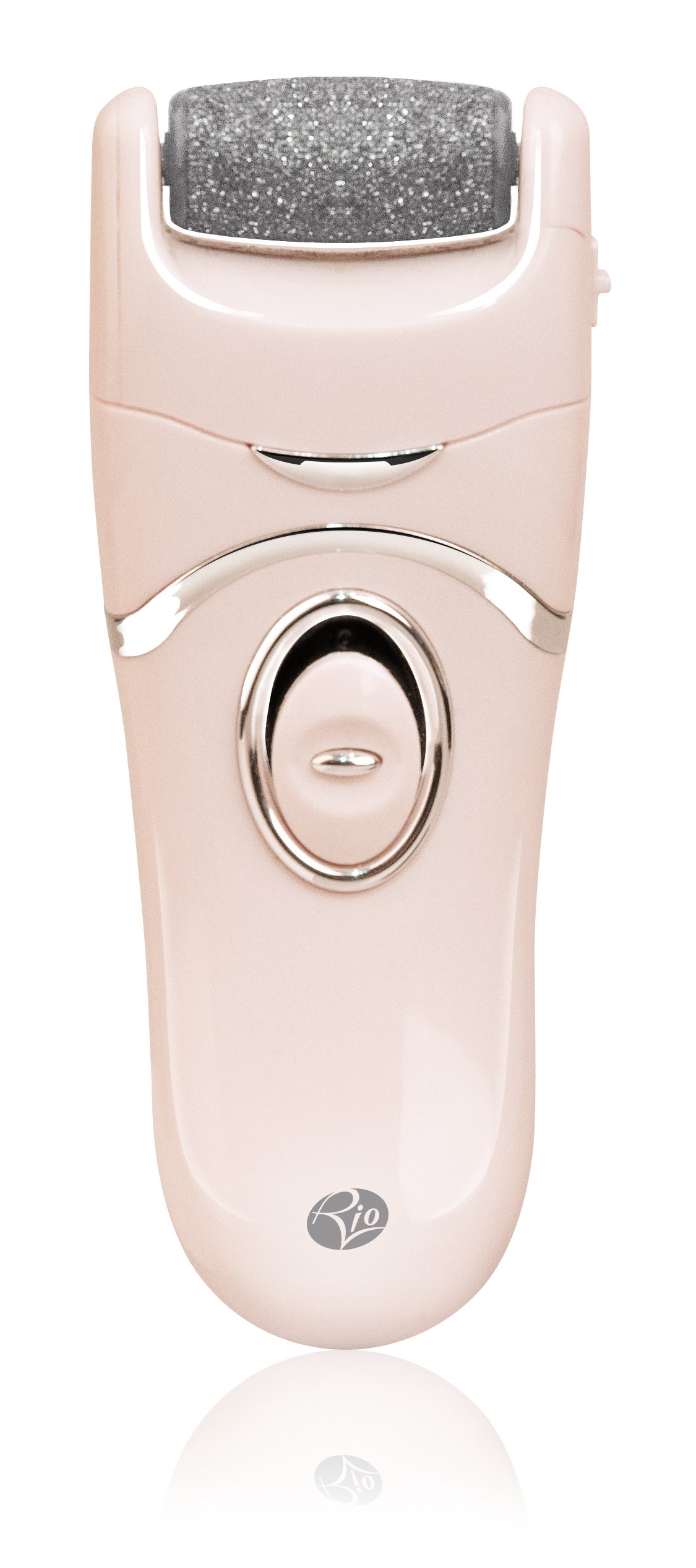 Rio 60 Second Pedi Electric Foot File Hard Skin Remover – Dual Speed Cordless Callus Remover for Smooth Feet – Includes 2 Micro-Abrasive Rollers – Battery Operated Pedicure Tool for Dry Cracked Heels