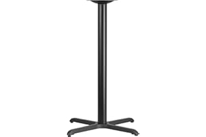 Flash Furniture Beverly 30'' x 30'' Restaurant Table X-Base with 3'' Dia. Bar Height Column