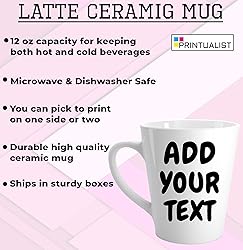 Custom White Coffee Mug - ADD YOUR NAME TEXT