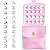 SipSylph 20 Pairs Pearl Veils Weights, Strong Magnetic Bridal Veil Weights, Double-Sided Veil Weights Invisible,Gift Box