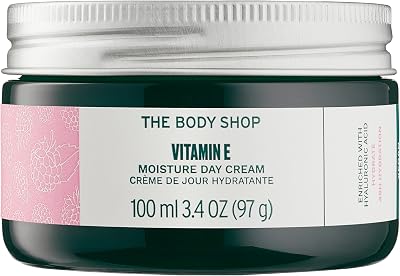 The Body Shop Vitamin E Moisture Day Cream 100ml, Lightweight Daily Moisturiser