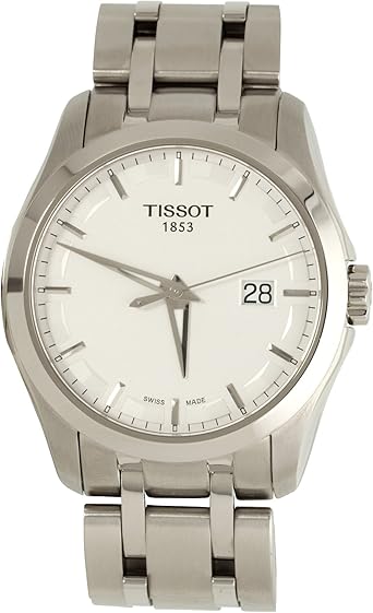 Tissot COUTURIER Gent T0354101103100 - Reloj de Caballero de Cuarzo, Correa de Acero Inoxidable Color Plata