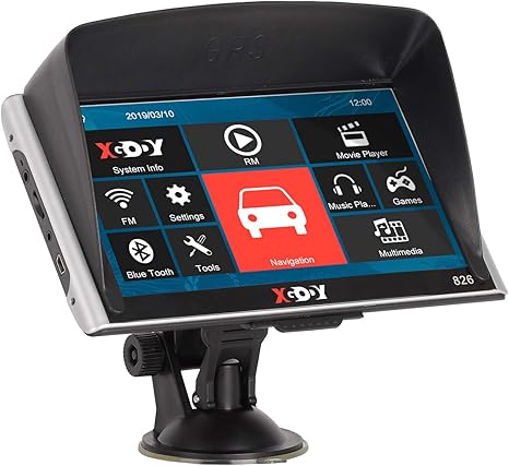 Xgody Car Truck Gps Navigation System Sat Nav 7 Inch 256ram Plus