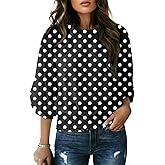 Dokotoo Womens Blouses Dressy Casual Boat Neck Flowy Chiffon Blouses Poncho Batwing Tops