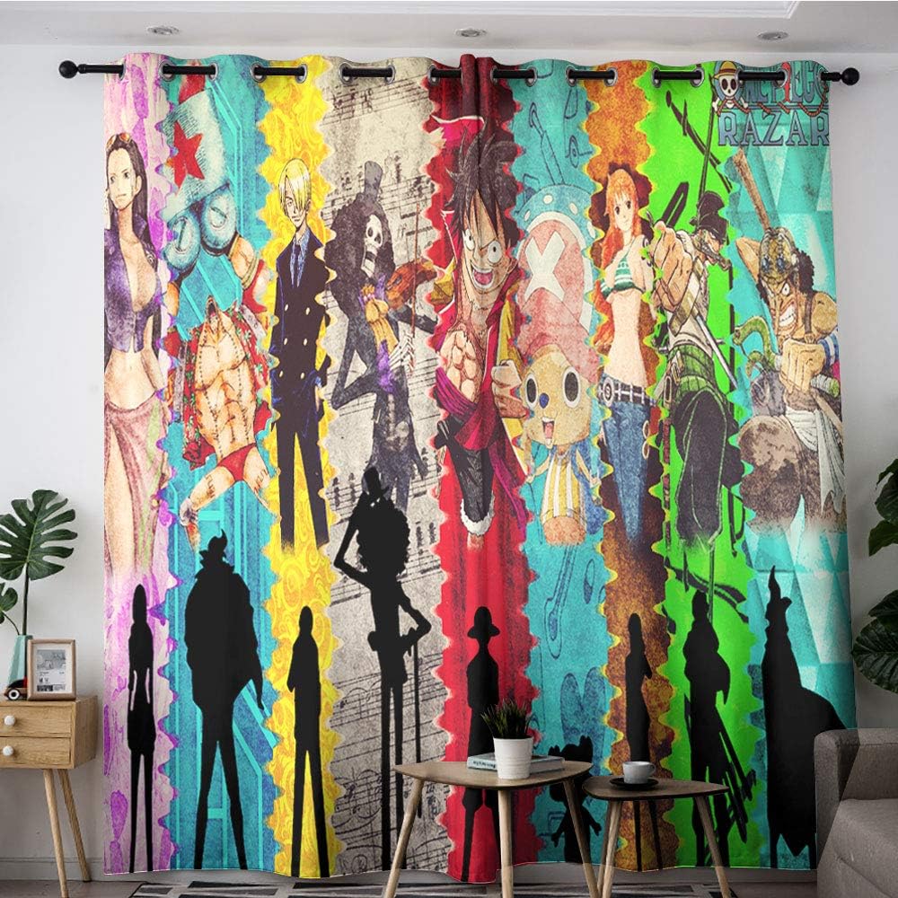 Amazon.com: Anime One Piece Luffy（23）.png Living Room Curtains ,Thermal ...
