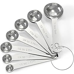 TILUCK Stainless Steel Measuring Spoons Set,Coffee