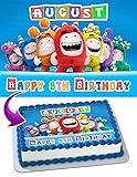 Cakecery Oddbods Edible Cake Image Topper