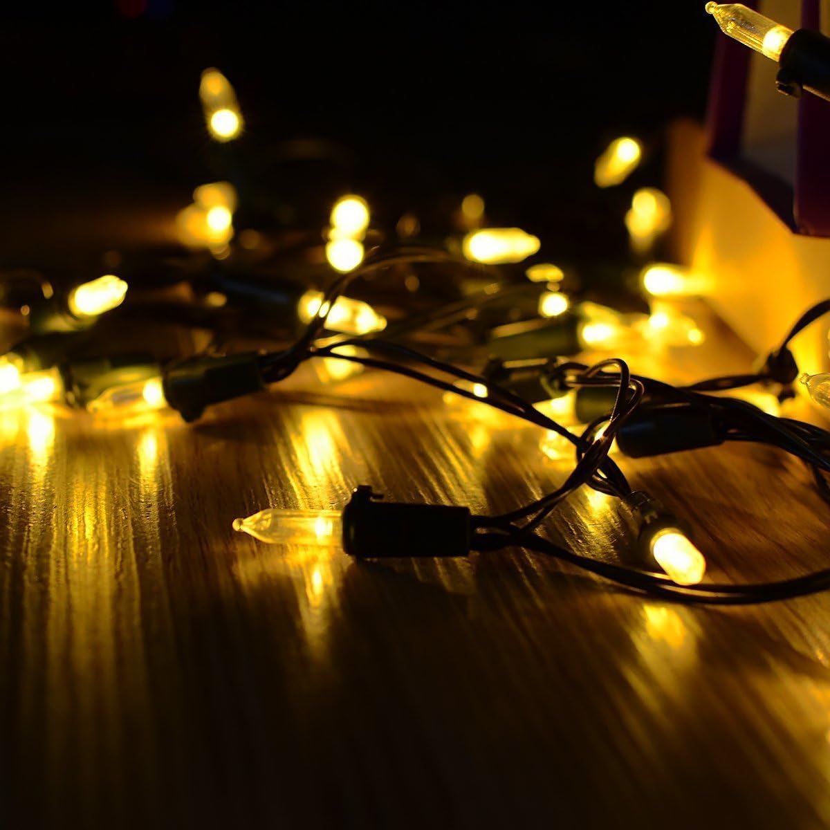 55ft Solar Powered String Lights 100 LED Mini Fairy Christmas Lighting Decor for Outdoor Indoor Garden Path Patio Lawn Bedroom Wedding Decorations (Warm White)
