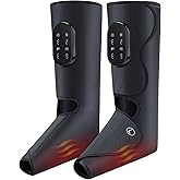 Medcursor Cordless Foot and Leg Massager with Heat, Rechargeable Leg Massager for Circulation and Pain Relief After Exercise, Portable Massager Boots for Home Office Gym Use