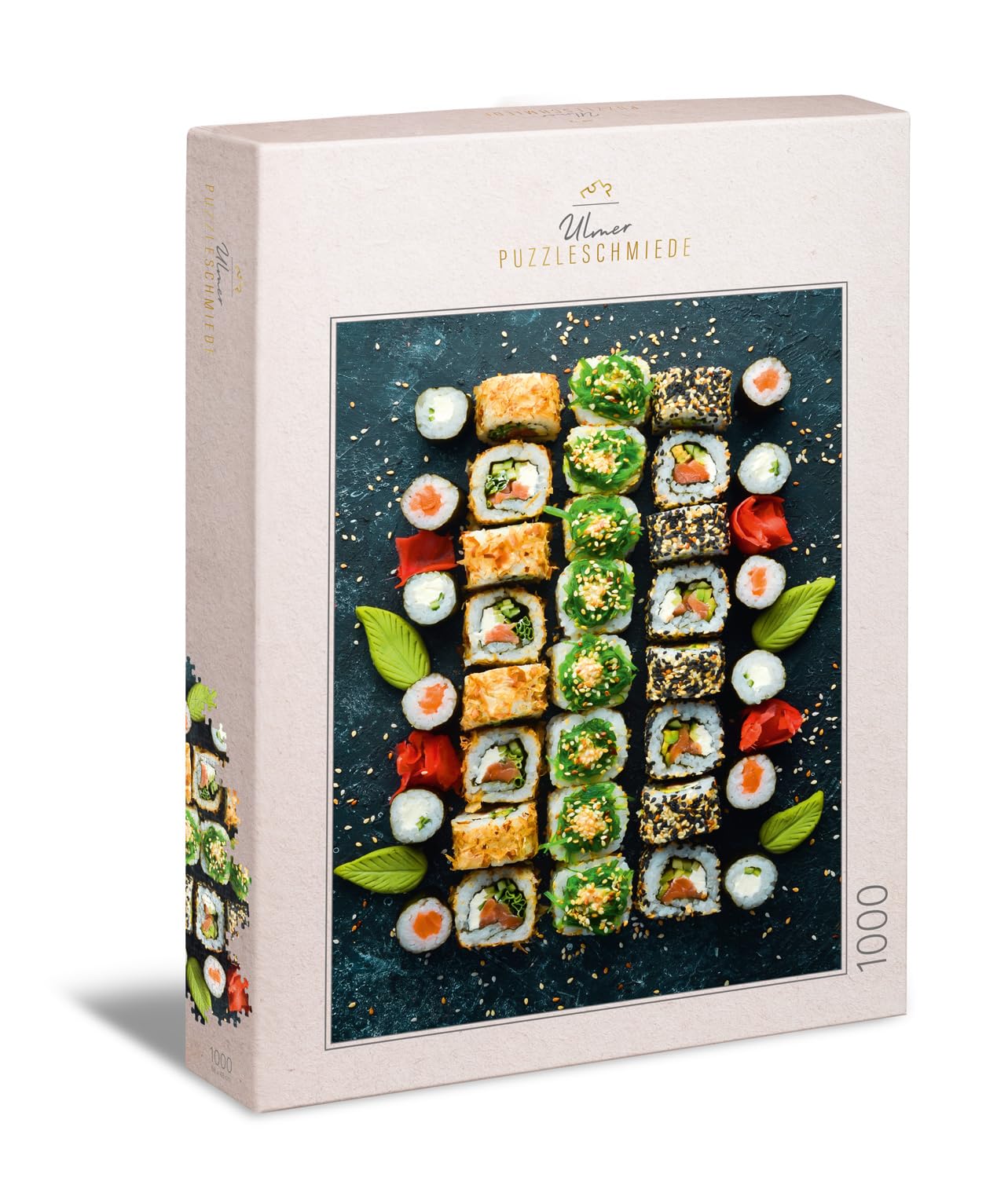 Ulmer Puzzleschmiede - Puzzle "Sushi": 1000 pieces jigsaw puzzle - Japanese food as a modern puzzle