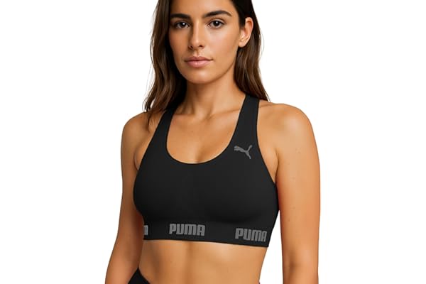 Top Academia Puma Alta Sustentação Sem Bojo Sem Costura Treino Fitness Esportivo Feminino Original.