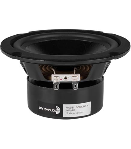 Dayton Audio DC130-4 5-1/4インチウーファー Amazon.com: Dayton Audio DC130A-8 5-1/4