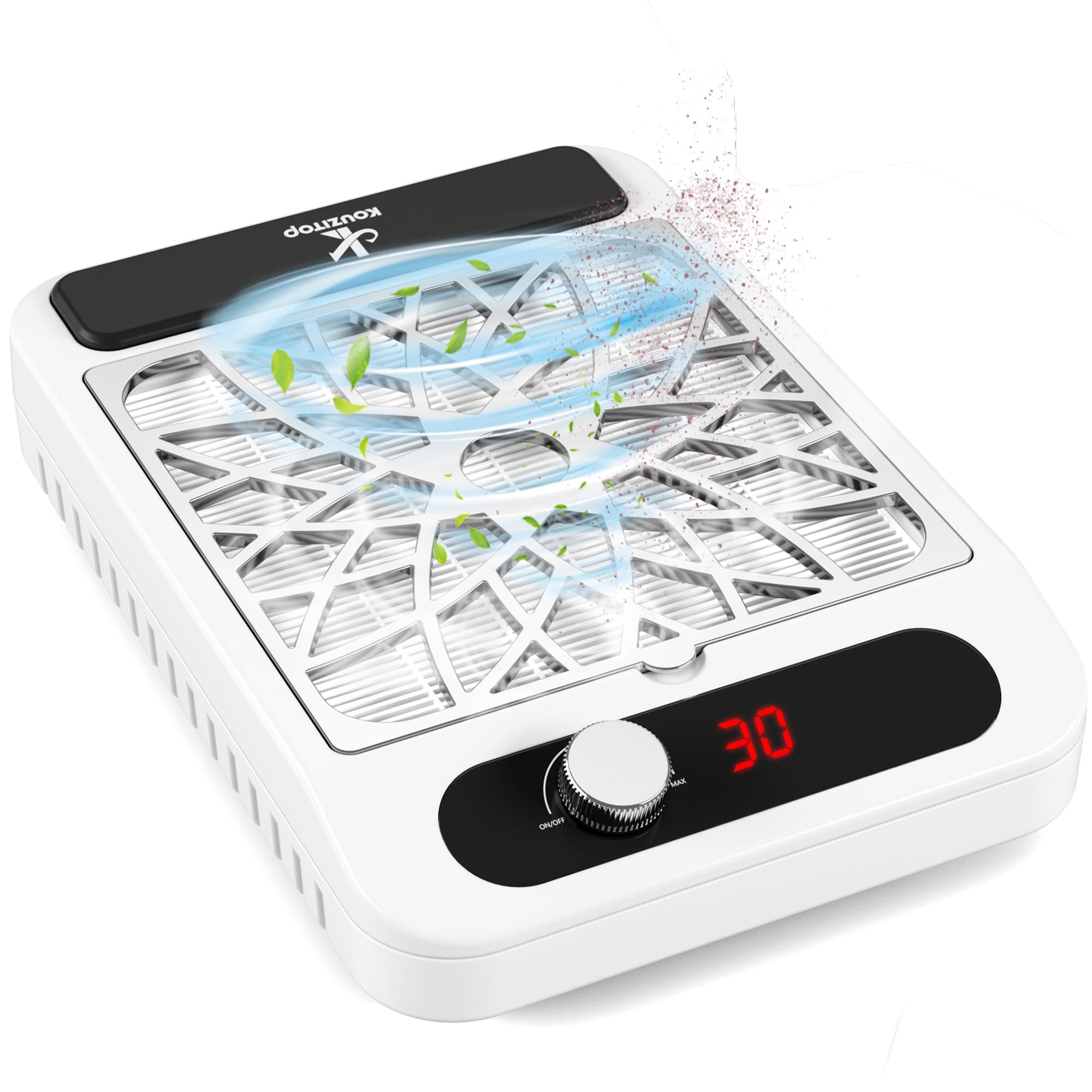 Photo 1 of Nail Dust Collector for Nail Techs,Compact & Quiet Vacuum Fan Dust Collector with Reusable Filter, Powerful Dust Suction Machine,Nail Tech Must Haves for Gel Polish,Pedicures,Salon & Home Use