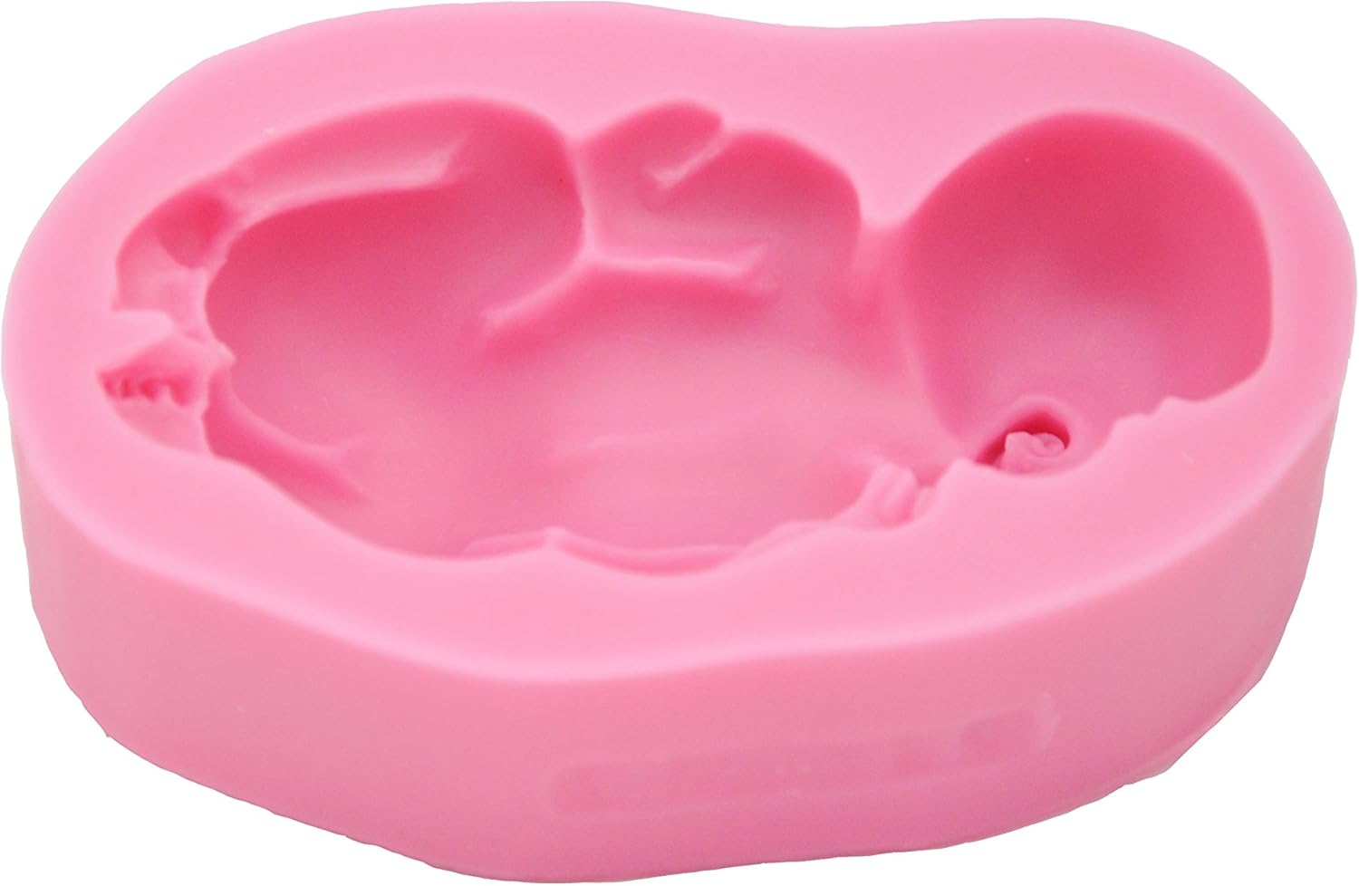Decolordulce Bebe Large 3d Mold For Fondant Silicone Pink 16 X 10 X 3 Cm Amazon Co Uk Kitchen Home
