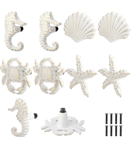 FANYUN 4 Pack Cabinet Knobs Nautical Beach Ocean Theme Home Decor Drawer  Pulls Handles with Screws for Dresser Cupboard Wardrobe Cabinet Kitchen  Turtle Knobs (Ancient Tin) - Amazon.com