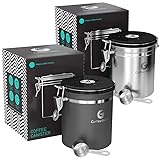 Coffee Gator Coffee Canister, 2pack 16oz Airtight