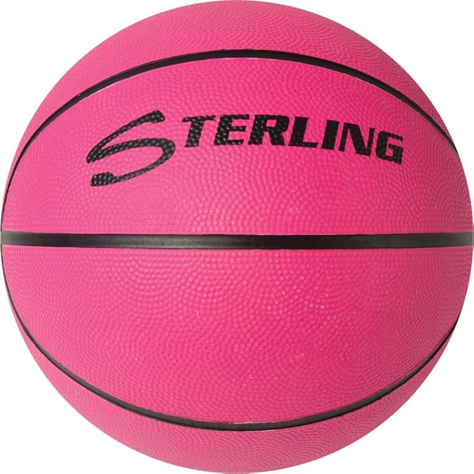 pink basketball goal