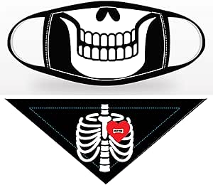 Milk-Bone Halloween Face Mask and Dog Bandana Set, Multiple Styles Available