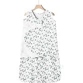 Ftikvo Swaddle-Blanket Baby Girl & Boy Swaddles Newborn Infant Transition 100% Cotton Wrap Blankets, 3-Way Adjustable Wearable Blanket, TOG 1.0 (Little Monster, 3-6 Month)