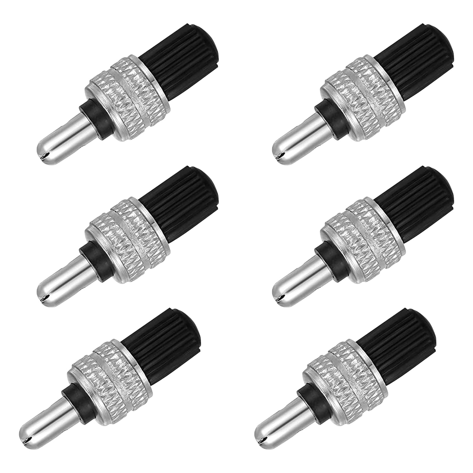 SWYSGS Replacement Bike Valve Set Valve, Including Valve Core, Seal Ring, Valve Ring and Valve Caps Valve Nut, Valve Caps