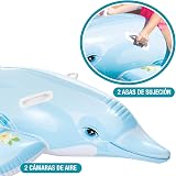 Intex Lil Dolphin Children's Inflatable Ride On Pool Accessory Lite Blue view 2
