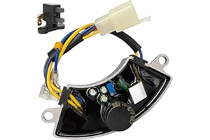 FJSADOBO 3500KW Voltage Regulator Rectifier AVR Automatic for Generator with Brushed for Honda and Clones Predator Champion Blackmax Powermate Duromax Firman Wen Etq 4375 4650 (2-4KW Aluminum)