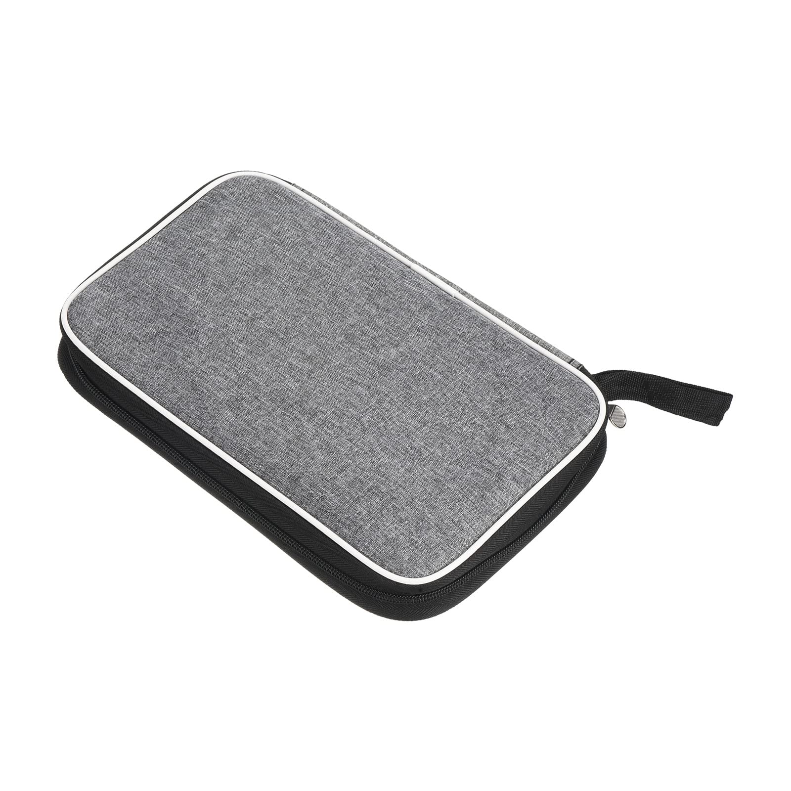 PATIKIL 10.6" x 7" Ping Pong Paddle Case, Table Tennis Racket Case Soft Cover Container Bag for Sports Accessories, Grey