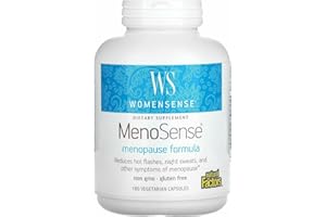 Natural Factors WomenSense MenoSense - Dietary Supplement with Black Cohosh, Chasteberry & Dong Quai - Menopause & Perimenopause Support Supplement - 180 Vegetarian Capsules (90 Servings)