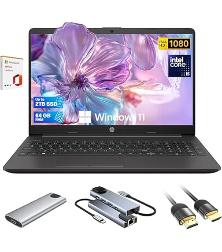 ★ハイスペ Core i5★SSD フルHD Windows11 オフィス付き Amazon.com: HP Business Laptop Computer, 64GB RAM 1TB+256GB SSD
