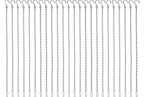 Foraineam 24 Pack 19.7 Inches Hanging Chains Garden Plant Hangers for Bird Feeders, Planters, Billboards, Lanterns and Orname