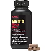 GNC Maca Man, Maca Root Arginine, 60 Vegetarian Capsules | Supports Enhanced Blood Flow, Made with Maca Root and Arginine, Vegetarian Formula, Gluten-Free, No Artificial Flavors