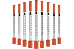 SNDEDI U-100 Disposable Syringes with Needle – 1ml/cc, 30G 5/16" (8mm), Individually Wrapped,30Pack