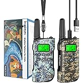 Inspireyes Walkie Talkies for Kids Rechargeable,Toys for Boys and Girls Ages 3-12, 2 Pack Long Range 2-Way Radios, Birthday Gifts,Christmas Stockings, Outdoor Play, Family Games, Hiking Camping Gear