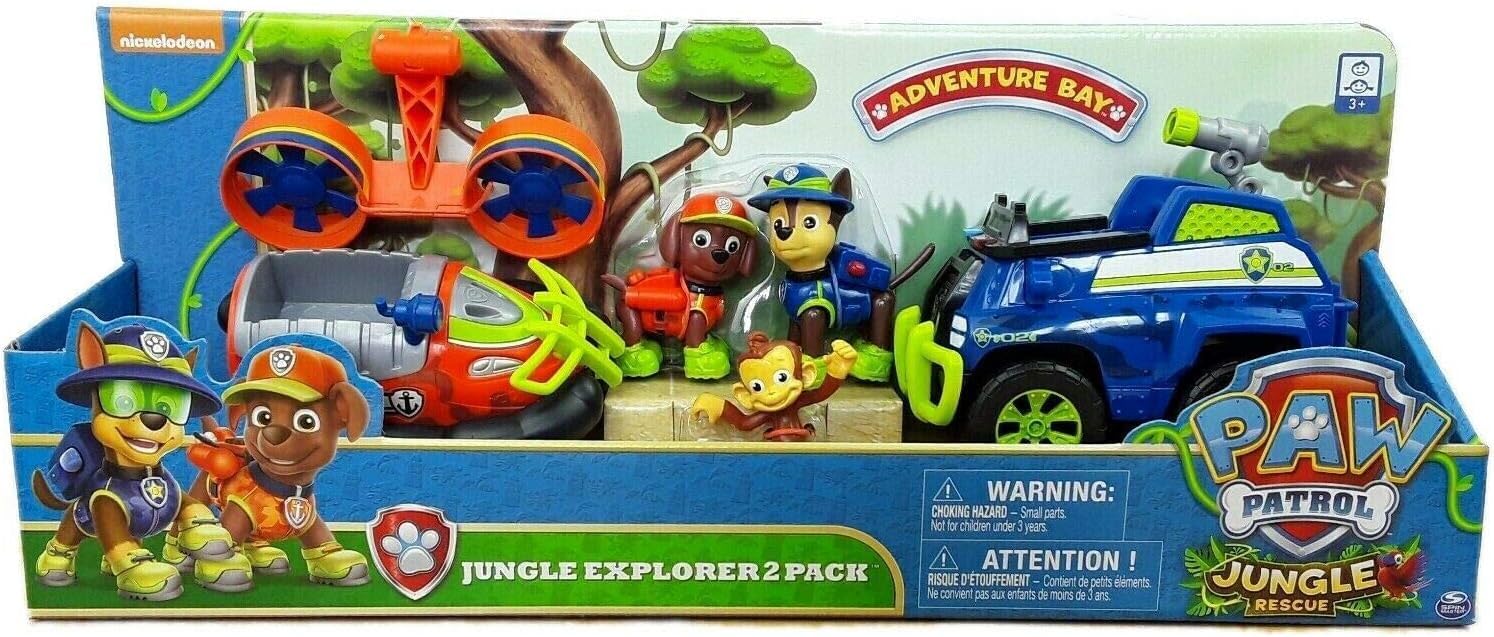 PAT PATROUILLE Pack de 2 véhicules JUNGLE RESCUE