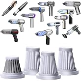 1 Steel + 3 Hepa Replacement 2 inch Filters Compatible with IYOFINE ST-6653 Plus, Houscly-ST6653, IHE HL-107, Saker, Sakerplus, XCOOL, houscly, Wirelume, Wansimoo, HRYCF, Yomile, Piwosa, CHUMPOSH Vac