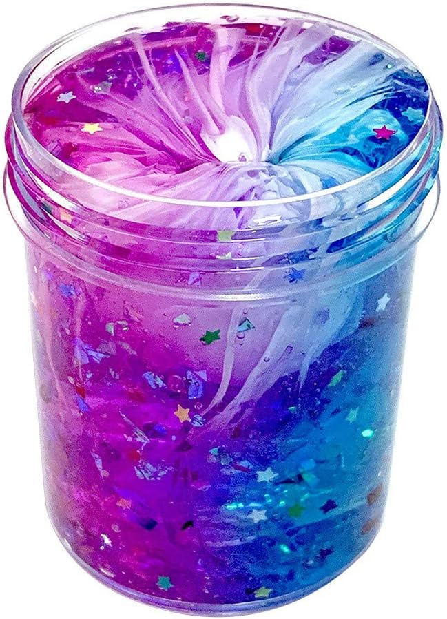 Wenini 120ml Fantasy Shining Cloud Mud Toy Crystal Mud Clear Slime Beautiful Color Mixing Cloud Slime Kids Relief Stress Toys for Kids