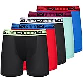 PUMA boys 5 Pack Performance Boxer Briefs